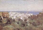 View of Genoa (mk09) camille corot